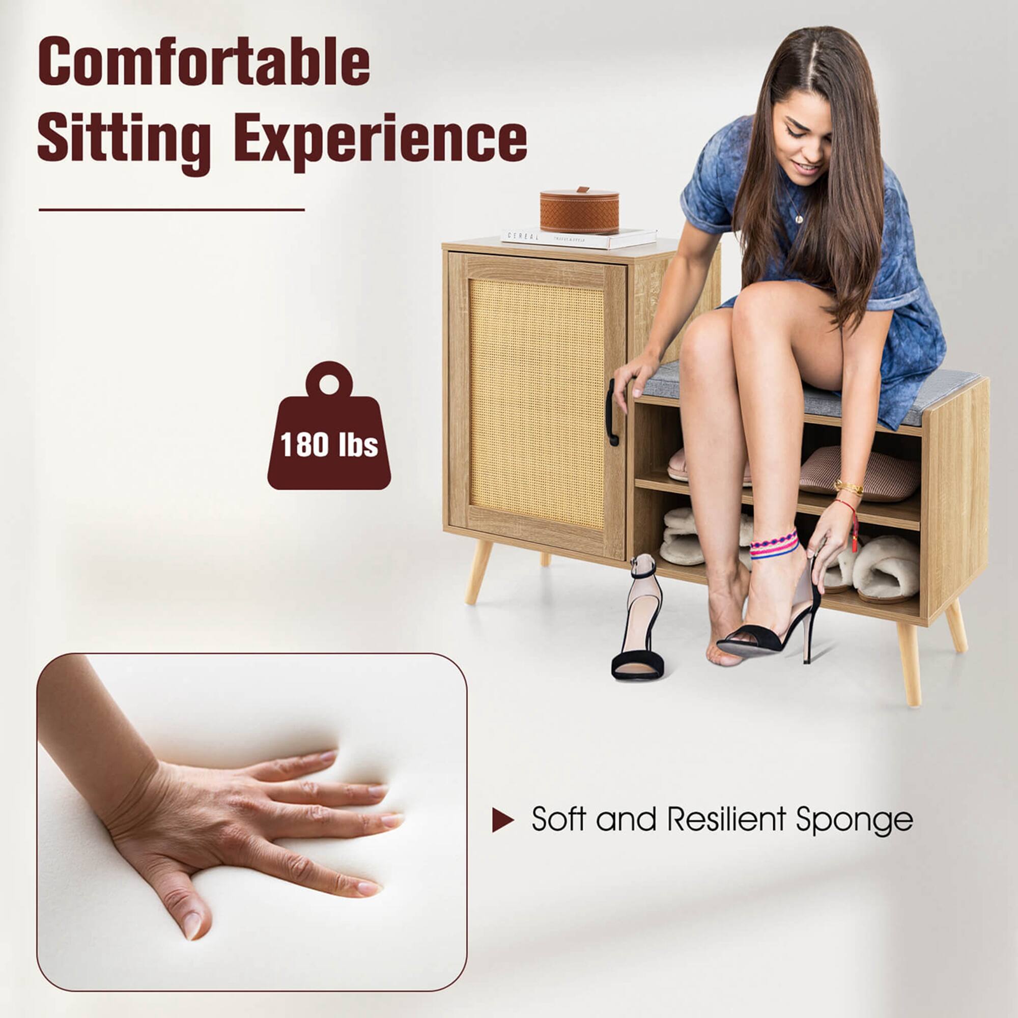 Comfortable Sitting Experience. Soft and Resilient Sponge.