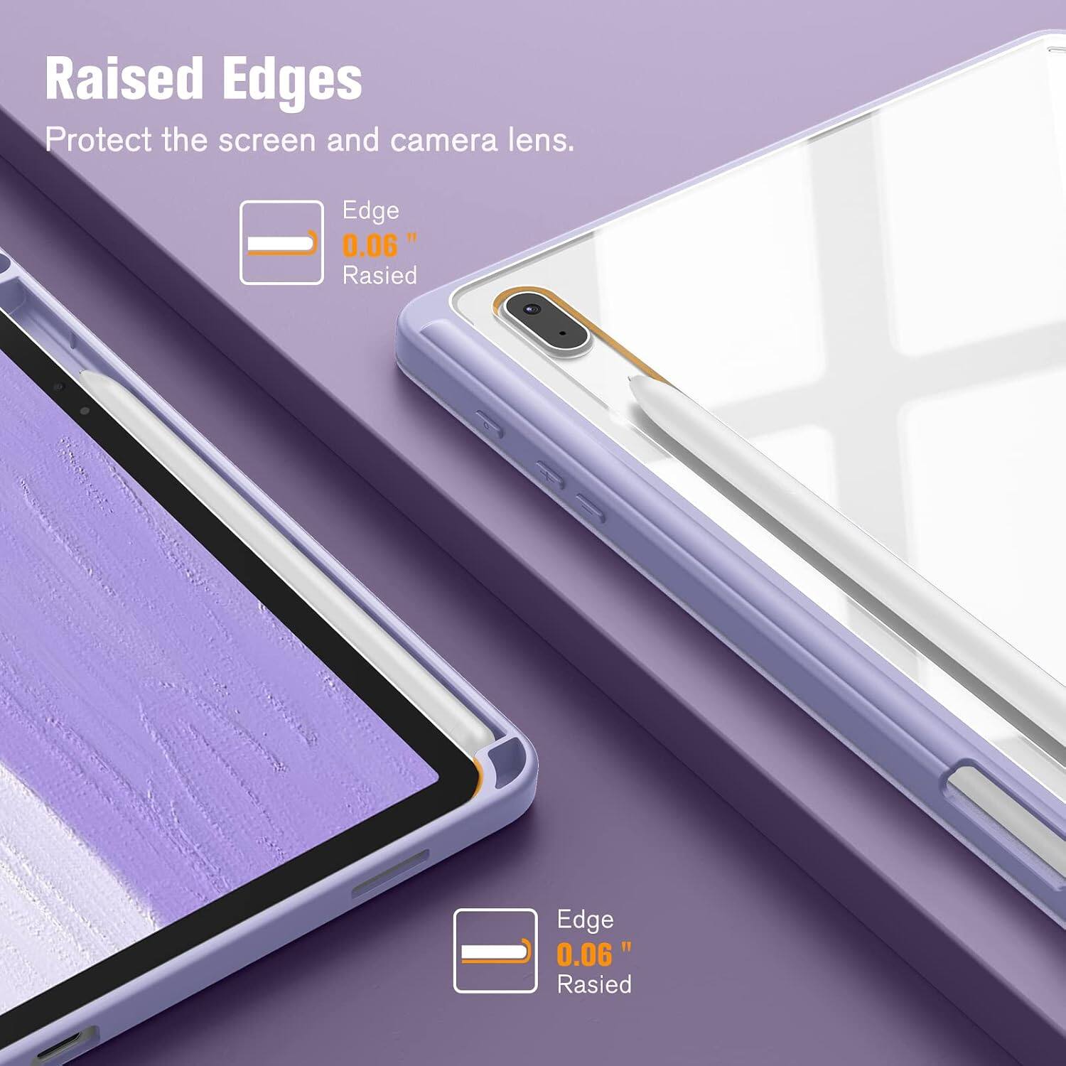 Raised Edges Protect the screen and camera lens.
Edge 0.06" Raised
Edge 0.06" Raised