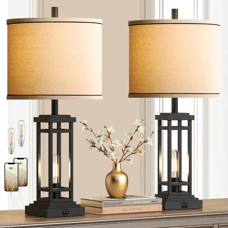 Farm Table Format partphoner Tall Farmhouse Table Lamps - Best Buy