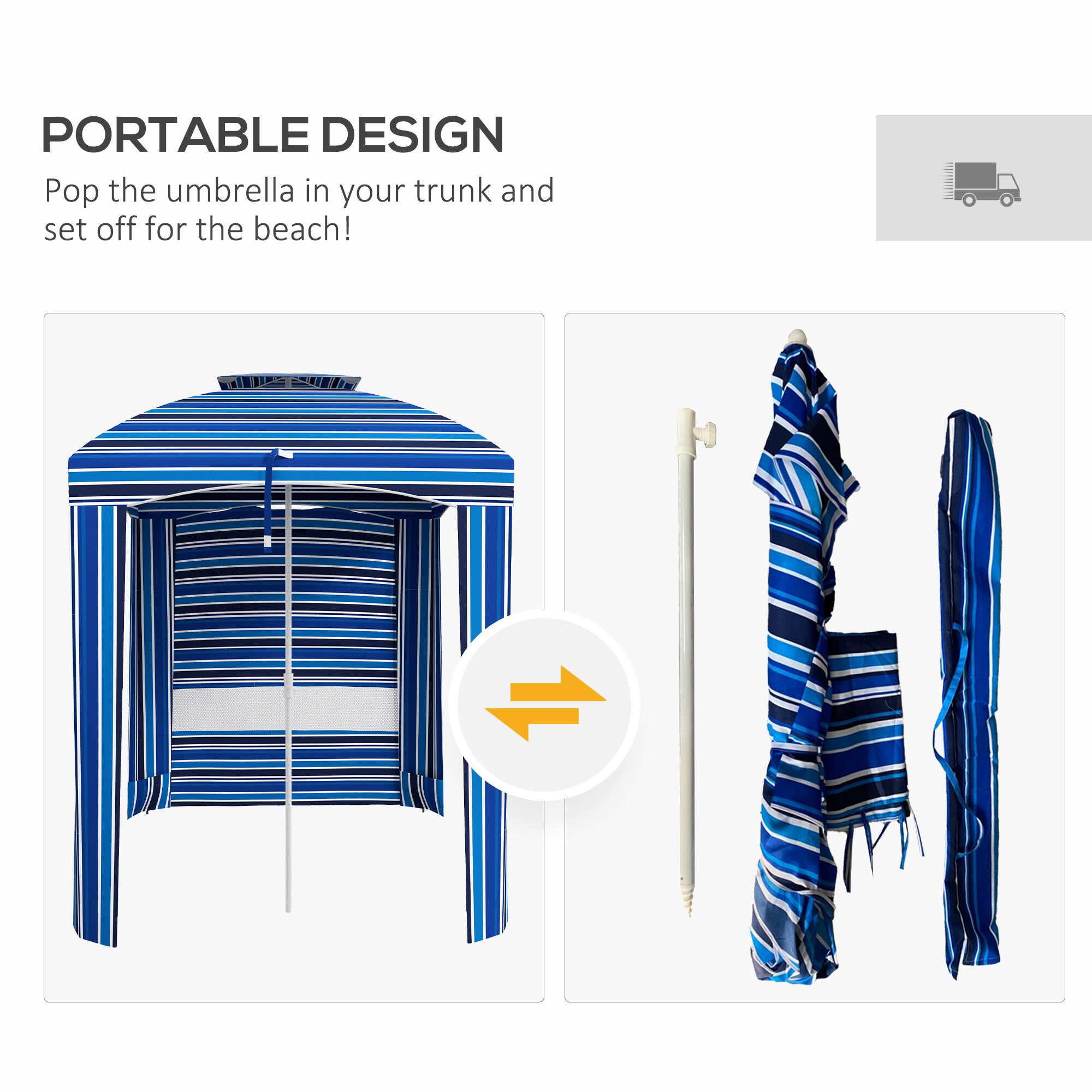 PORTABLE DESIGN
Pop the umbrella in your trunk and set off for the beach!
