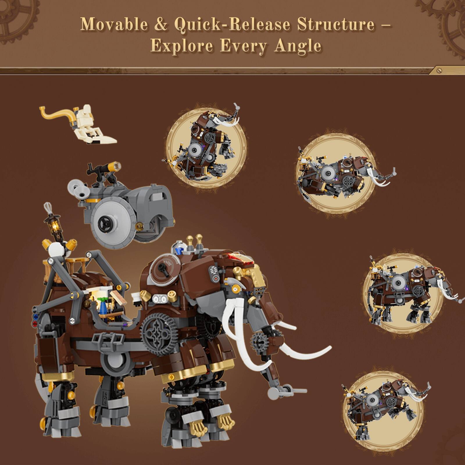 Movable & Quick-Release Structure - Explore Every Angle
