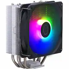 Front. Cooler Master - Hyper 212 Spectrum V3 ARGB 12mm Computer Cooling Fan/Heatsink Fan with RGB Controller (1-Pack) - Silver.