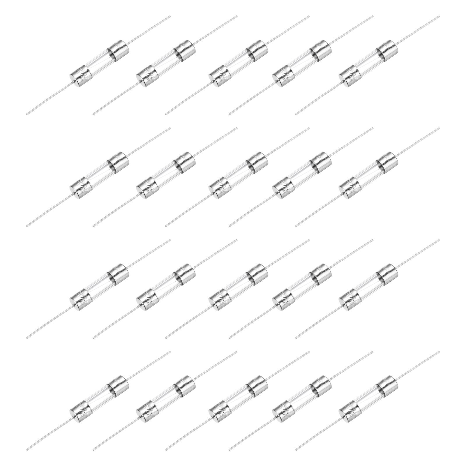 Unique Bargains - 20pcs Glass Tube Fuses, Axial-with Lead Wire 5x20mm 2A 250V for Replacing or Repairing Many Home Electronics (F2A) price history on PriceWatchPro