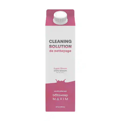 CLEANING SOLUTION de nettoyage
Super Bloom cherry blossom
fleur de cerisier
use with | utiliser avec bObsweep MAXIM
34 fl oz (1000 mL)