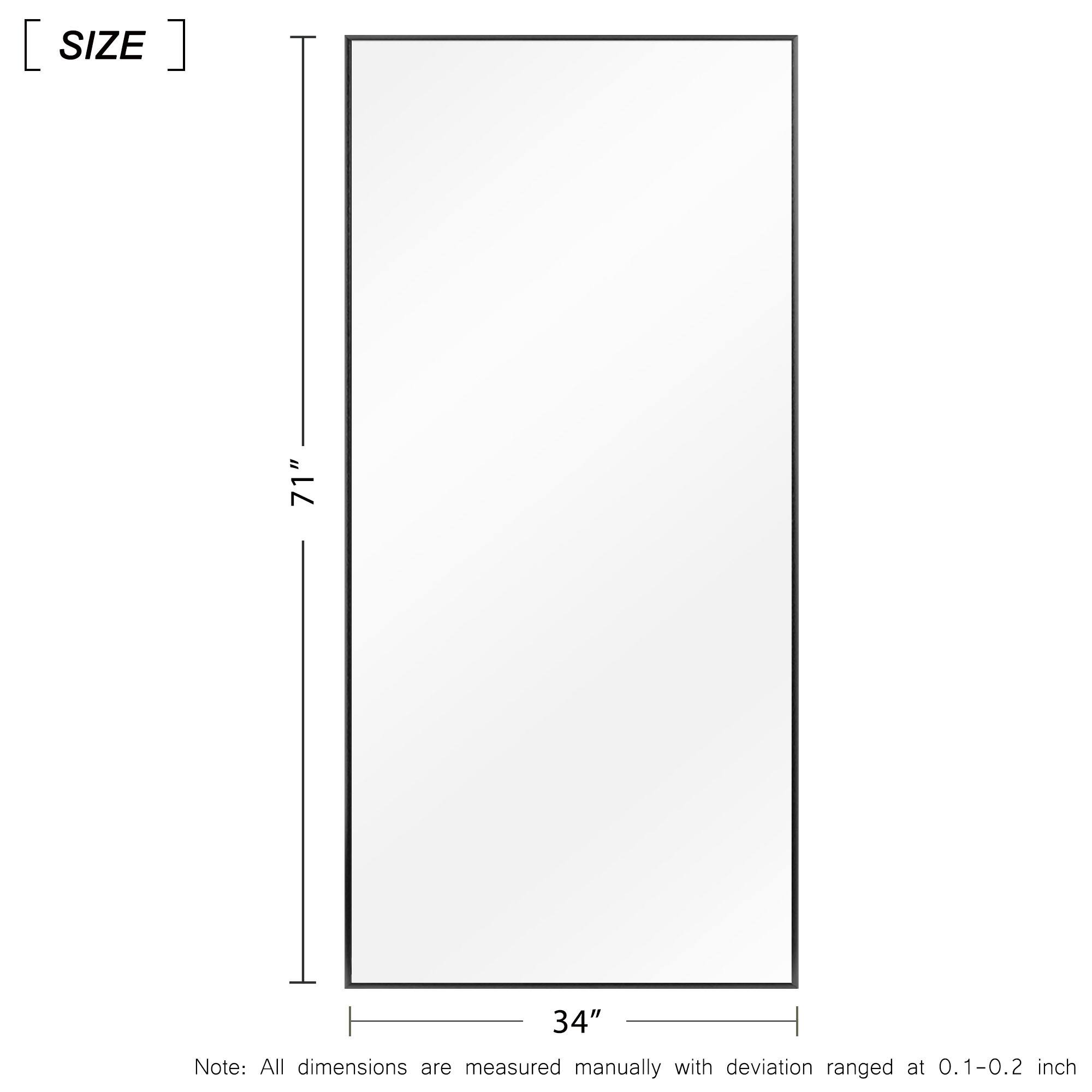 [ SIZE ] = 71" x 34"  
Note: All dimensions are measured manually with deviation ranged at 0.1-0.2 inch
