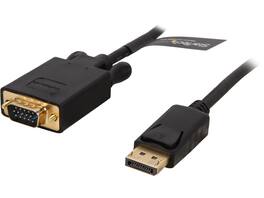 StarTech.com - StarTech DP2VGAMM3B 3ft Active DisplayPort to VGA Adapter Cable, 1920x1200, Black