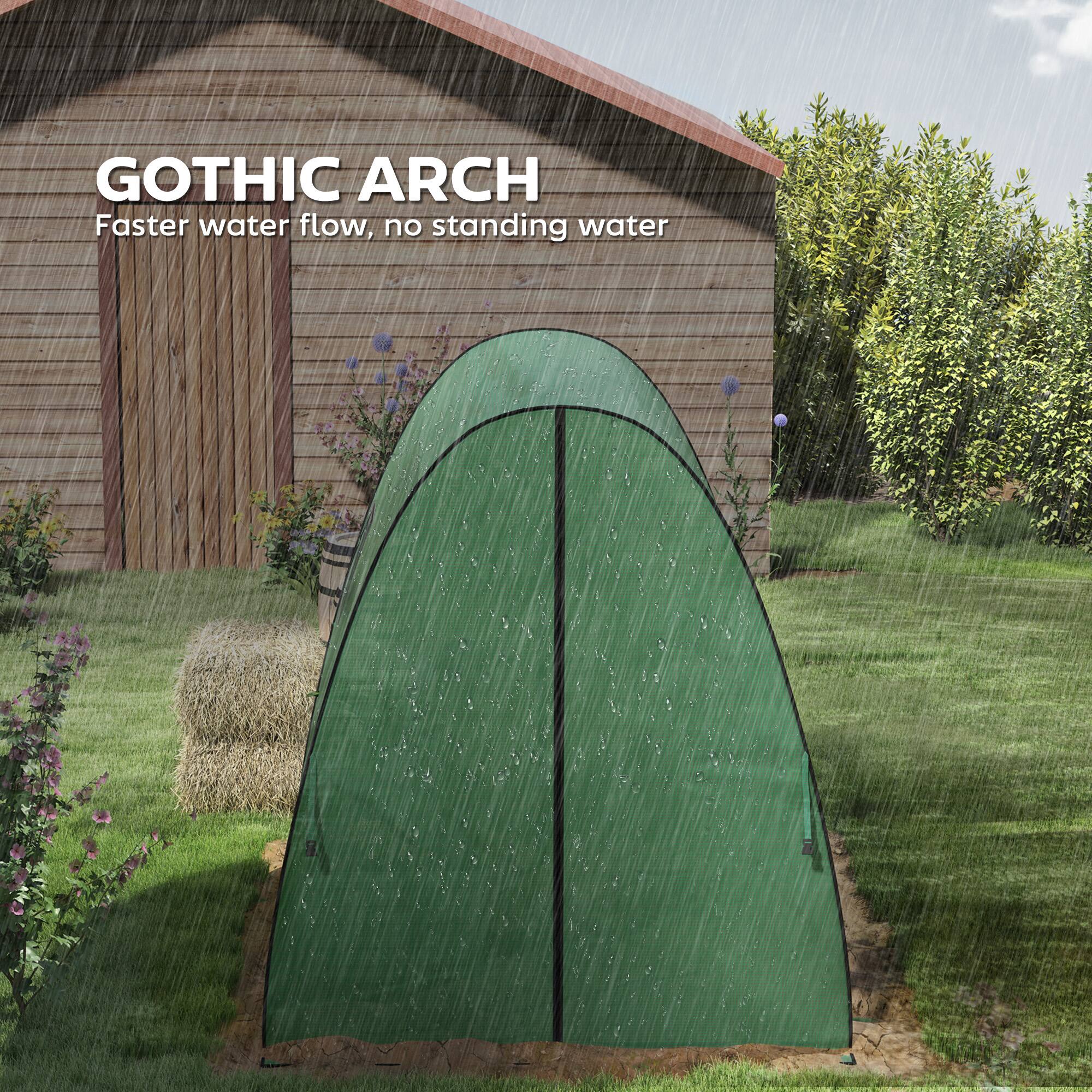 GOTHIC ARCH
Faster water flow, no standing water
