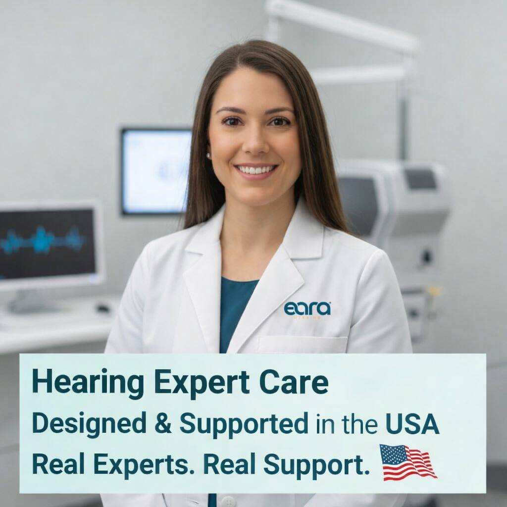 Hearing Expert Care  
Designed & Supported in the USA  
Real Experts. Real Support.