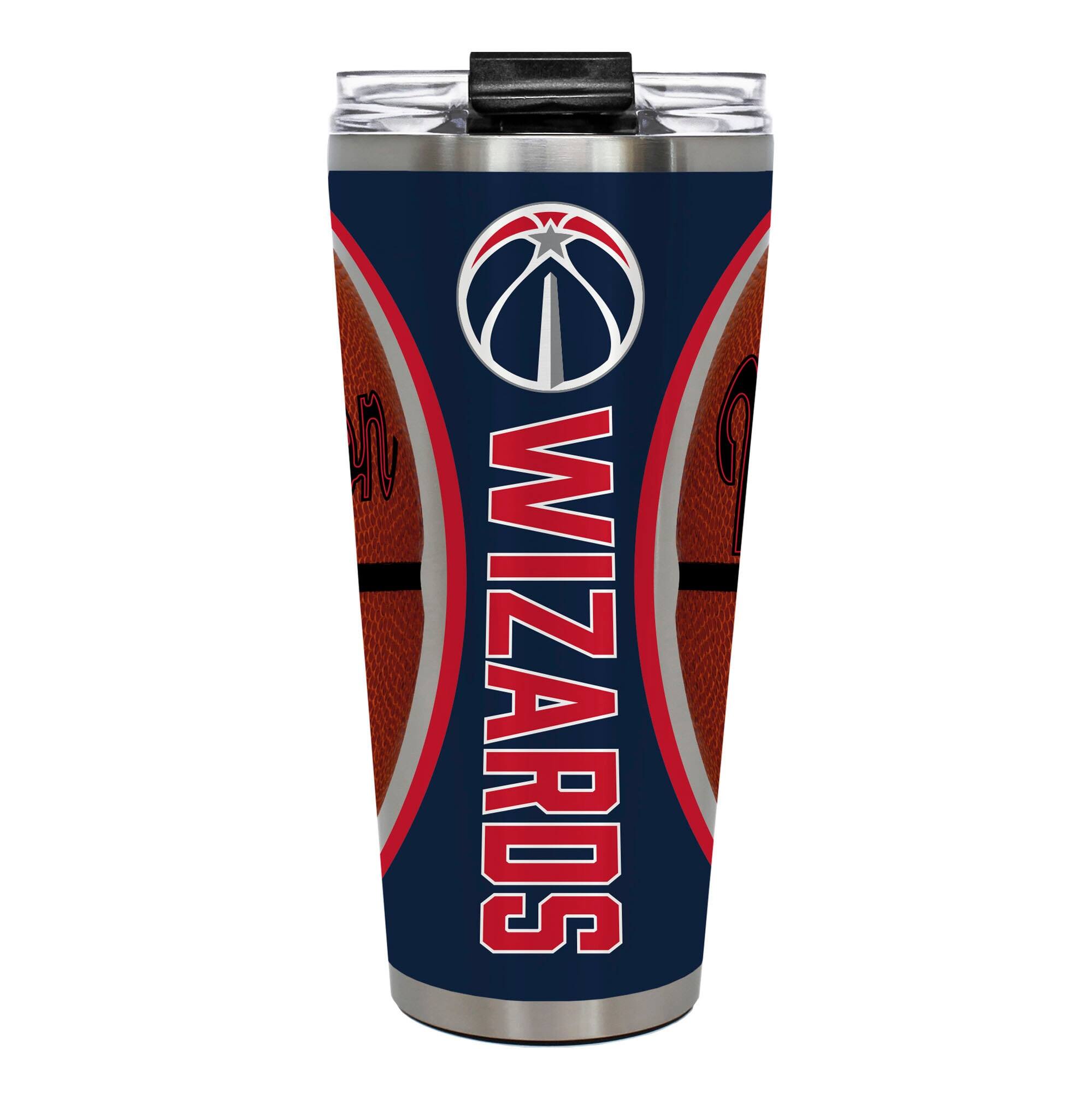 Great American Products - Washington Wizards 32oz. Big Slim Game Ball Travel Tumbler - Brown