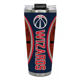 Great American Products - Washington Wizards 32oz. Big Slim Game Ball Travel Tumbler - Brown