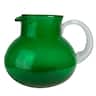 Artland - Handblown Glass Pitcher, Bubble Shape, Lead-Free, 90 Oz - Green
