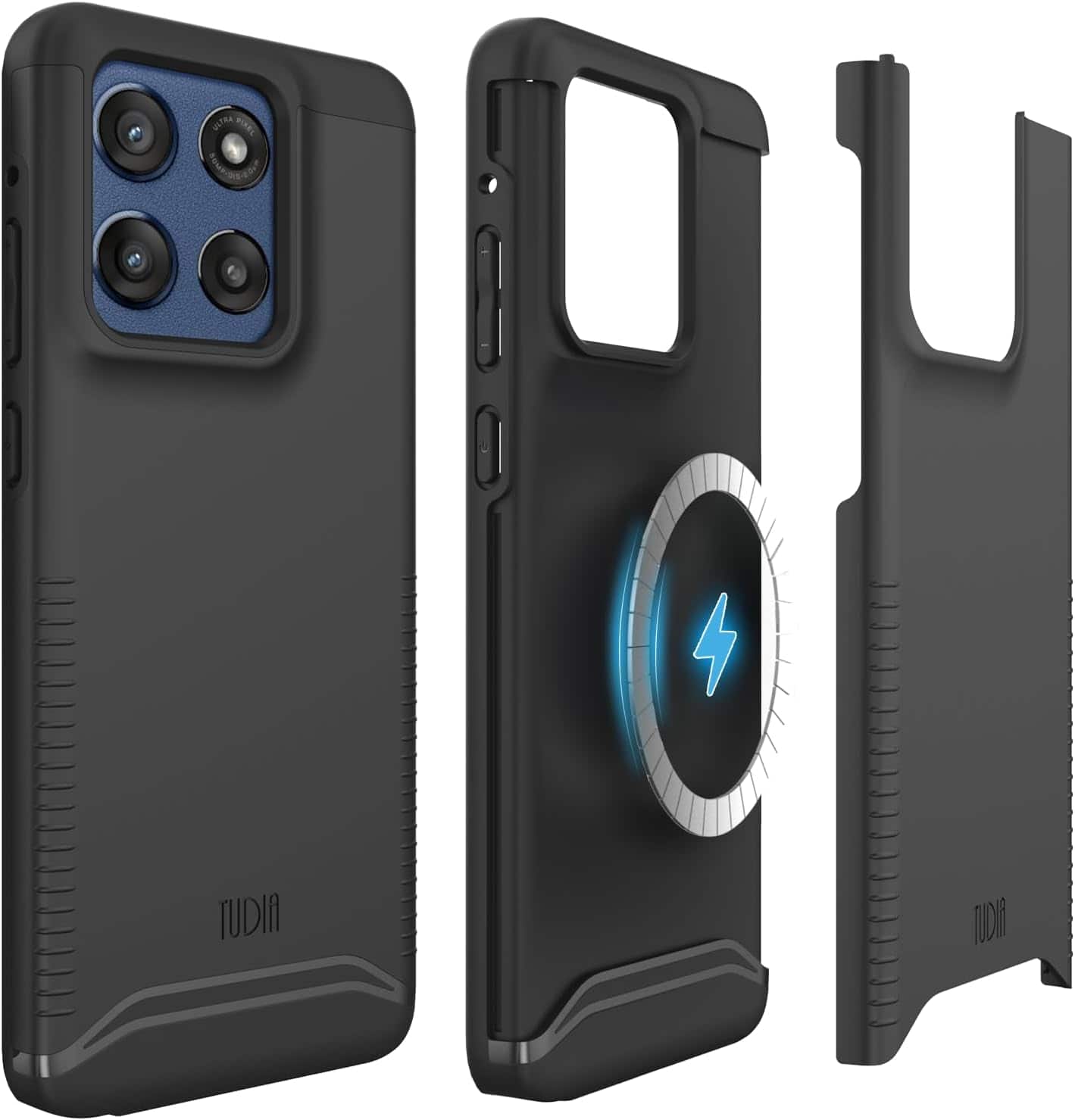 TUDIA - Merge for Motorola Moto G Stylus 2025 Case Magsafe Compatible - Matte Black - Magnetic Matte Black