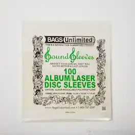 PopMarket - Bags Unlimited SPPLP1234R - 12 IN LP Jacket Sleeve - Resealable - 100 Count - BAGS / SLEEVES - Multicolor