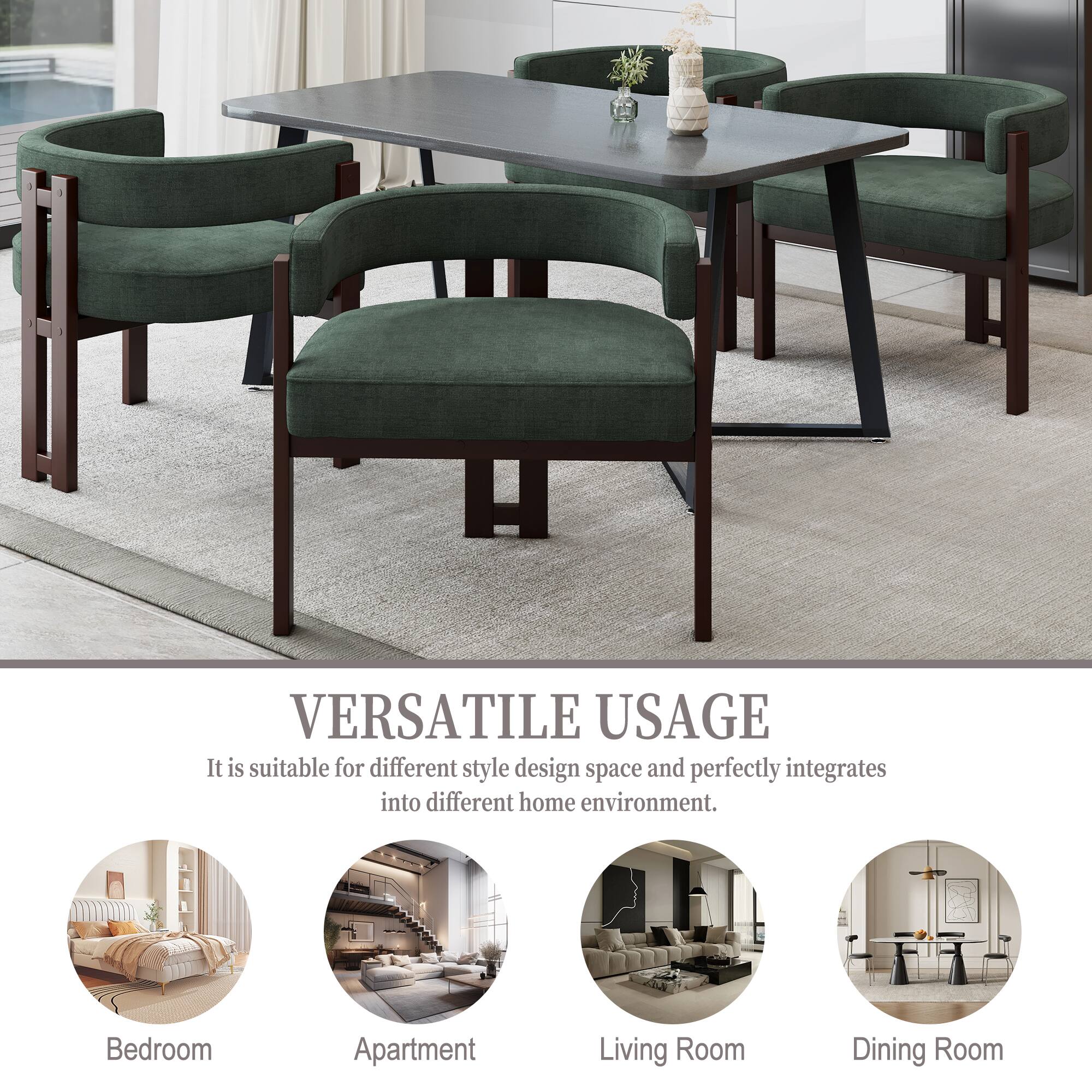 VERSATILE USAGE

It is suitable for different style design space and perfectly integrates into different home environment.

- Bedroom
- Apartment
- Living Room
- Dining Room