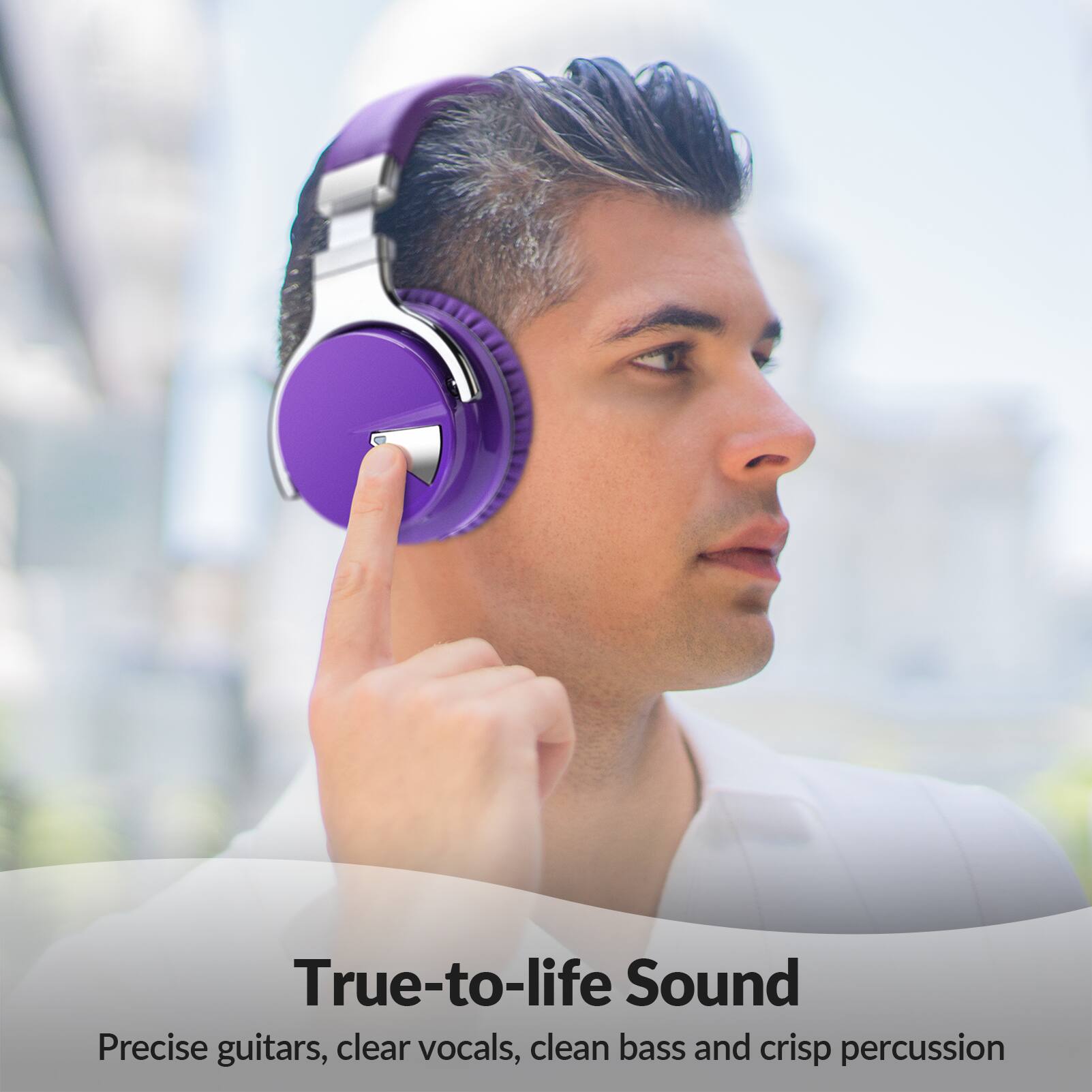 True-to-life Sound  
Precise guitars, clear vocals, clean bass and crisp percussion