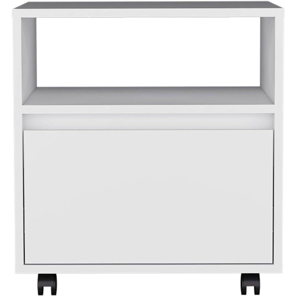 Alt View 1. TuHome - Austin Nightstand White MDF - White.