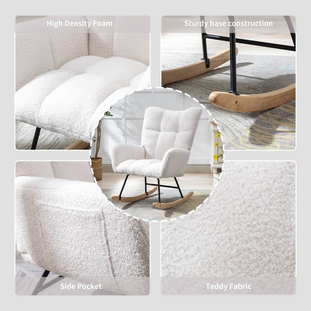 High Density Foam  
Sturdy base construction  
Side Pocket  
Teddy Fabric