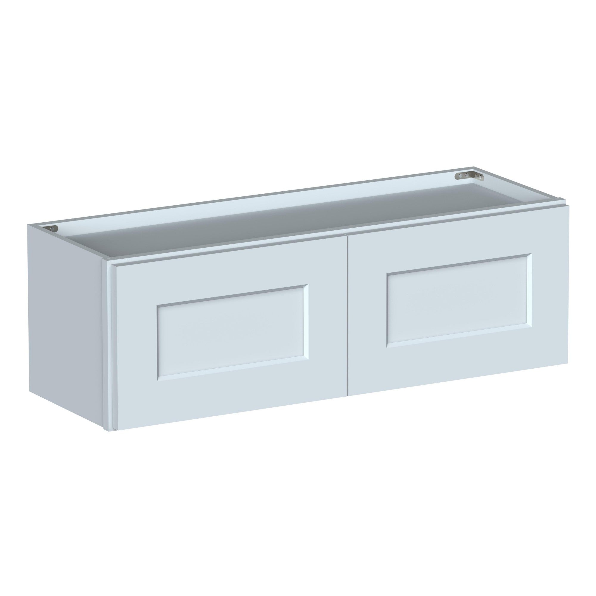 Alt View 2. Boyel Living - 36in.W x12in.D x12in.H Dove Gray WALL CABINET Fully assembled Cabinet With Two HDF Doors - Gray.