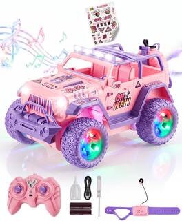 Sugift - 1:16 Scale 4WD Kids RC Car with Gesture Control Watch and Spray Mist