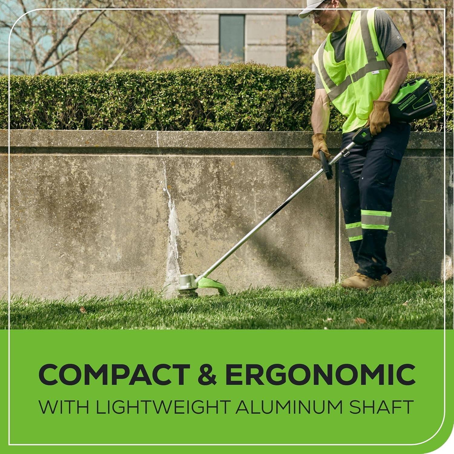 COMPACT & ERGONOMIC  
WITH LIGHTWEIGHT ALUMINUM SHAFT