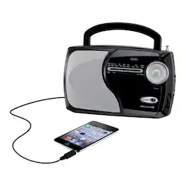 WeatherX - AM/FM/NOAA Weather Radio WR282B - Black