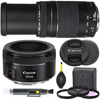 - 1:4-5.6 75-300mm EF LENS ZOOM CANON 300
- 75-300mm 200 AF MF
- 135
- Canon AF, MF
- Canon 50mm