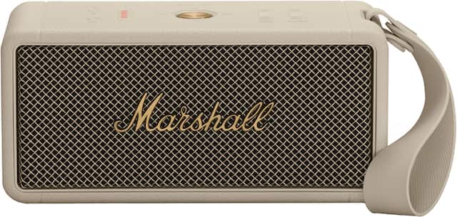 Front. Marshall - Middleton Portable Bluetooth Speaker with Rugged Waterproof / Dust-proof Wireless Design - Cream.