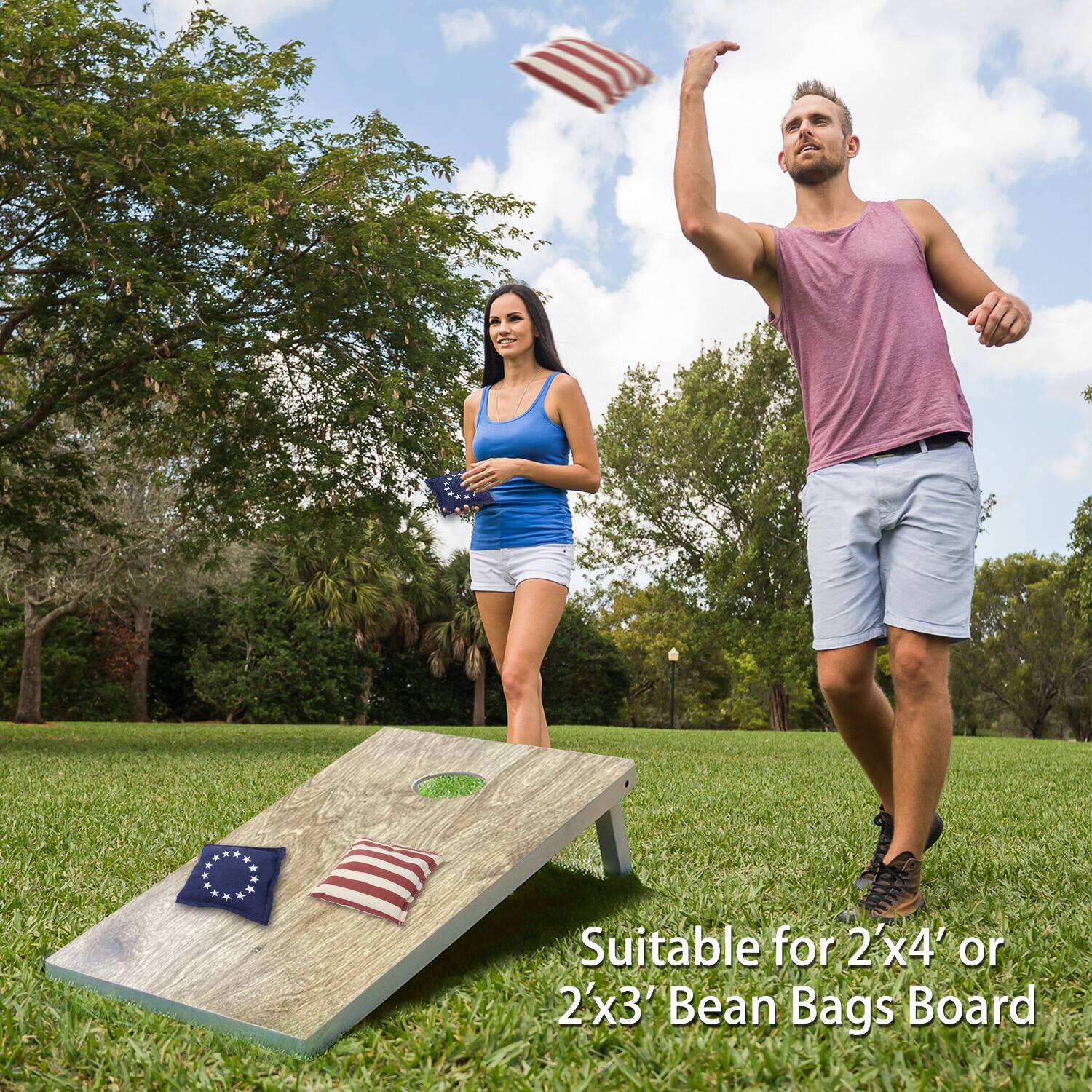 Suitable for 2'x4' or 2'x3' Bean Bags Board