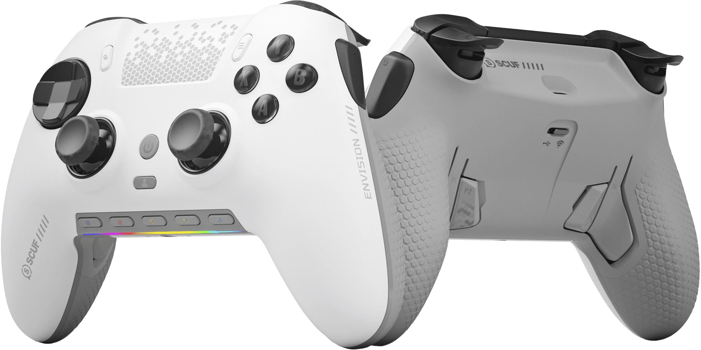 SCUF ENVISION PRO Wireless Gaming Controller for PC White/Black 601-178 ...