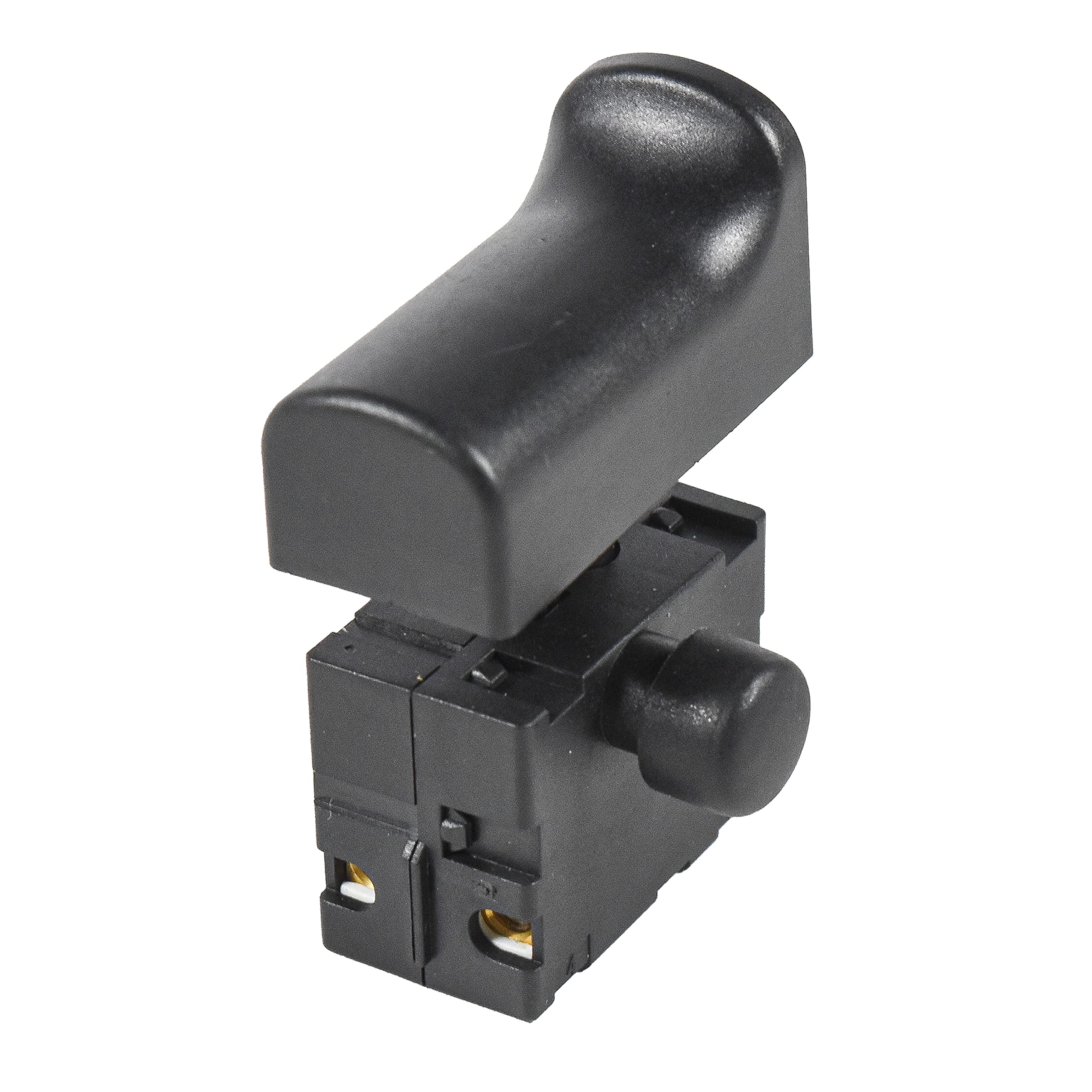 Alt View 1. HQRP - Trigger Pushbutton Switch for Kedu HY15DB / HY-15DB Power Tools, Lock-Off, UL Recognized - black.