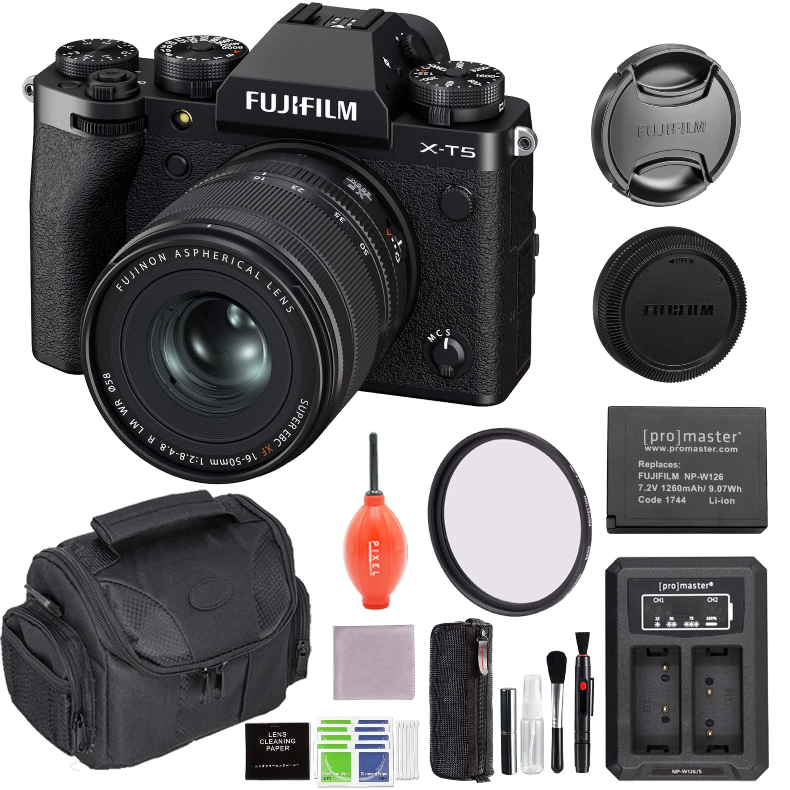 Fujifilm X T5 Mirrorless Camera with XF 16 50mm f/2.8 4.8 Lens