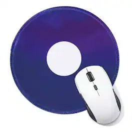 Unique Bargains - Donut Round Mouse Pad 7.9" Donut Printed Non-Slip Rubber Desk Mat for Office Home Laptop Computer Desk Accessories - Purple