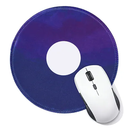 Front. Unique Bargains - Donut Round Mouse Pad 7.9" Donut Printed Non-Slip Rubber Desk Mat for Office Home Laptop Computer Desk Accessories - Purple.