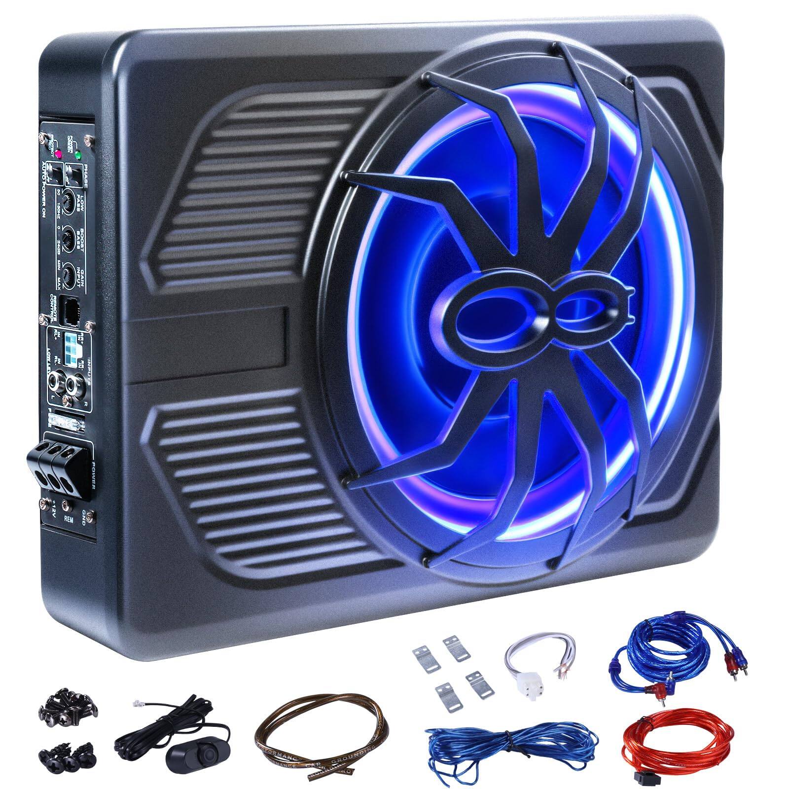 Front. TECH SAFARI - 1000w Car Subwoofer Amplifier Hi lo Input Bass Led Individual Control For Car truck suv jeep mpv - Default.