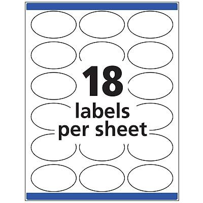 18 labels per sheet