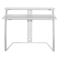 OSP Home Furnishings - Code30 Battlestation Gaming Desk - White - Front_Zoom