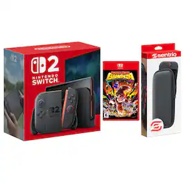 Switch 2 Video Game Console with Donkey Kong Bananza and Protective Case Bundle - Nintendo Switch 2