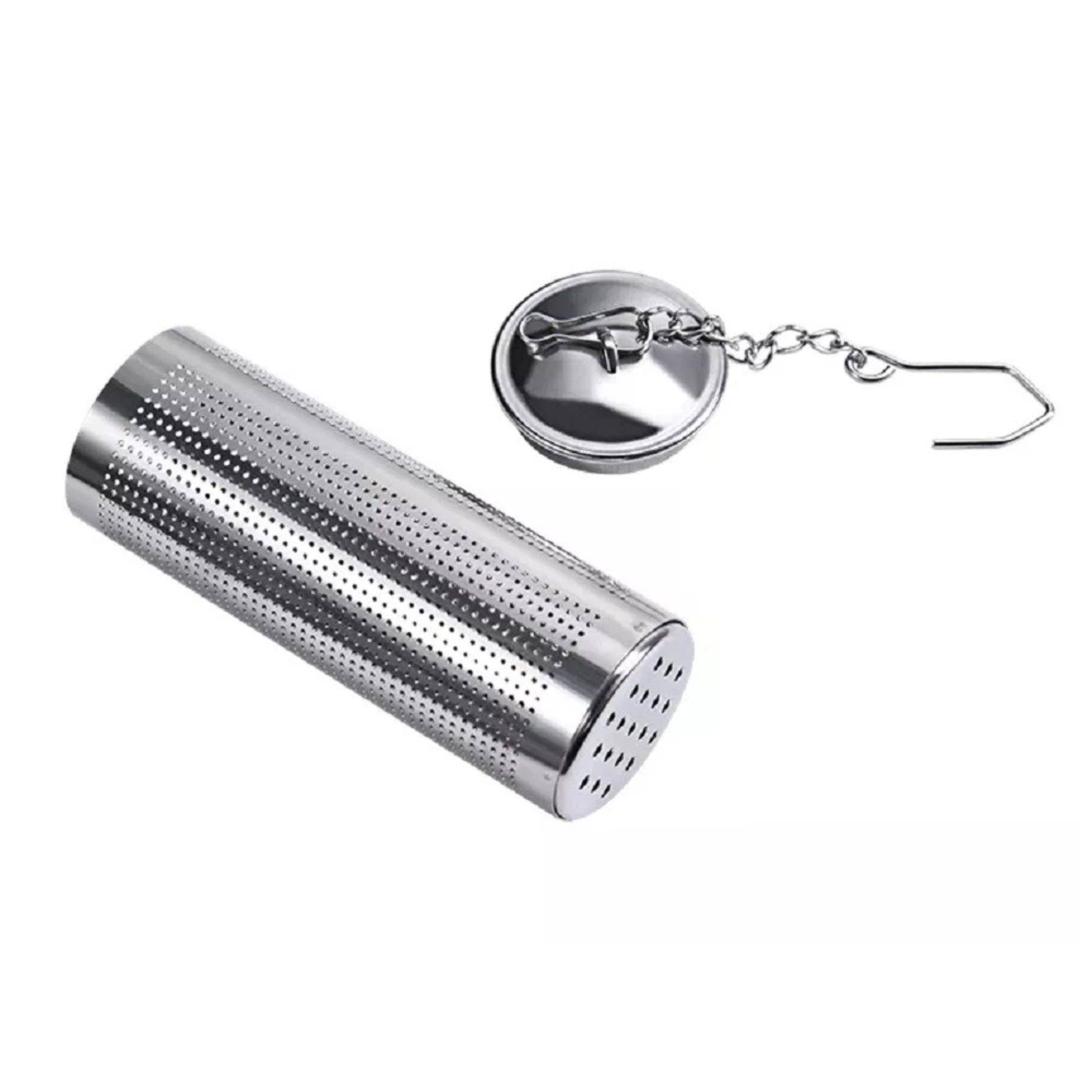 Left. Kitcheniva - Stainless Steel Tea Infuser Strainer 2 Pack - Silver.