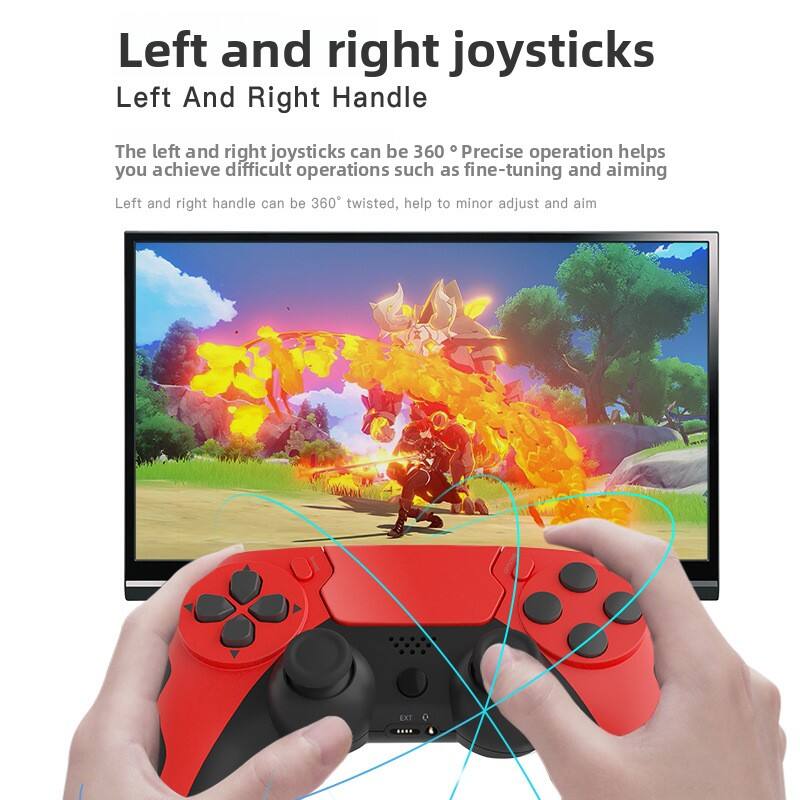 Left and right joysticks  
Left And Right Handle  

The left and right joysticks can be 360° Precise operation helps you achieve difficult operations such as fine-tuning and aiming  
Left and right handle can be 360° twisted, help to minor adjust and aim