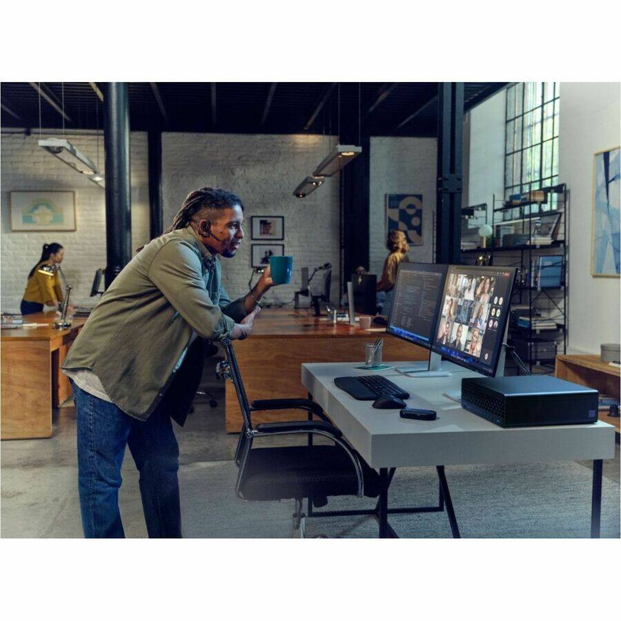 Alt View 2. HP - HP EliteDesk 8 G1i Desktop Computer - Intel Core Ultra 5 235 - vPro Technology - 32 GB - 512 GB SSD - Small Form Factor - Black.