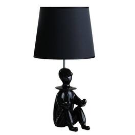 MOOSOO - 22" Modern Clown Phone Holder Resin Table Lamp - Black