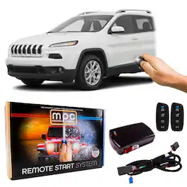 MPC - Plug-n-Play 4 Button Remote Start For 2014-2018 Jeep Cherokee - Push-to-Start - Black