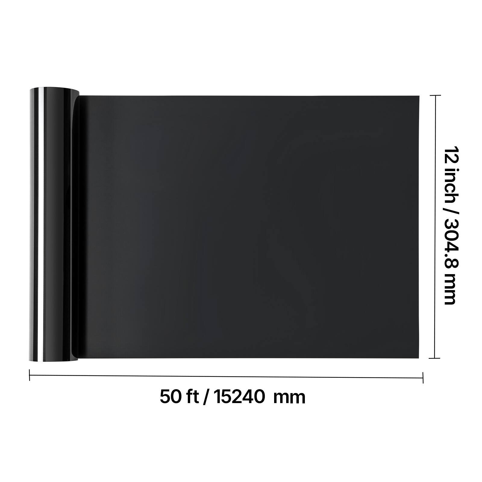 12 inch / 304.8 mm  
50 ft / 15240 mm