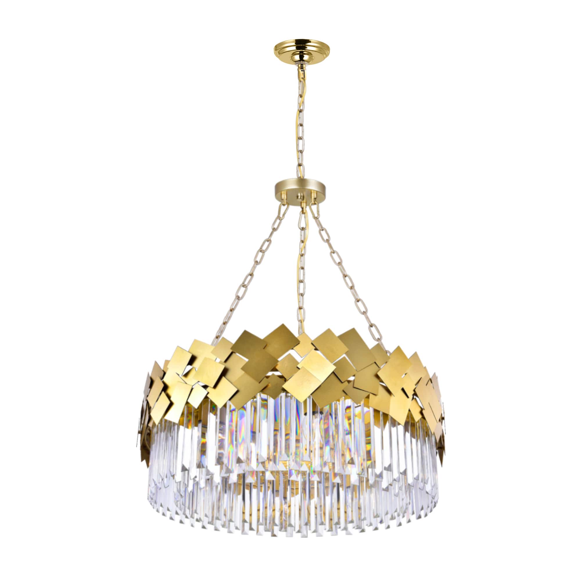 CWI Lighting - Panache 8 Light Down Chandelier With Finish - Medallion Gold