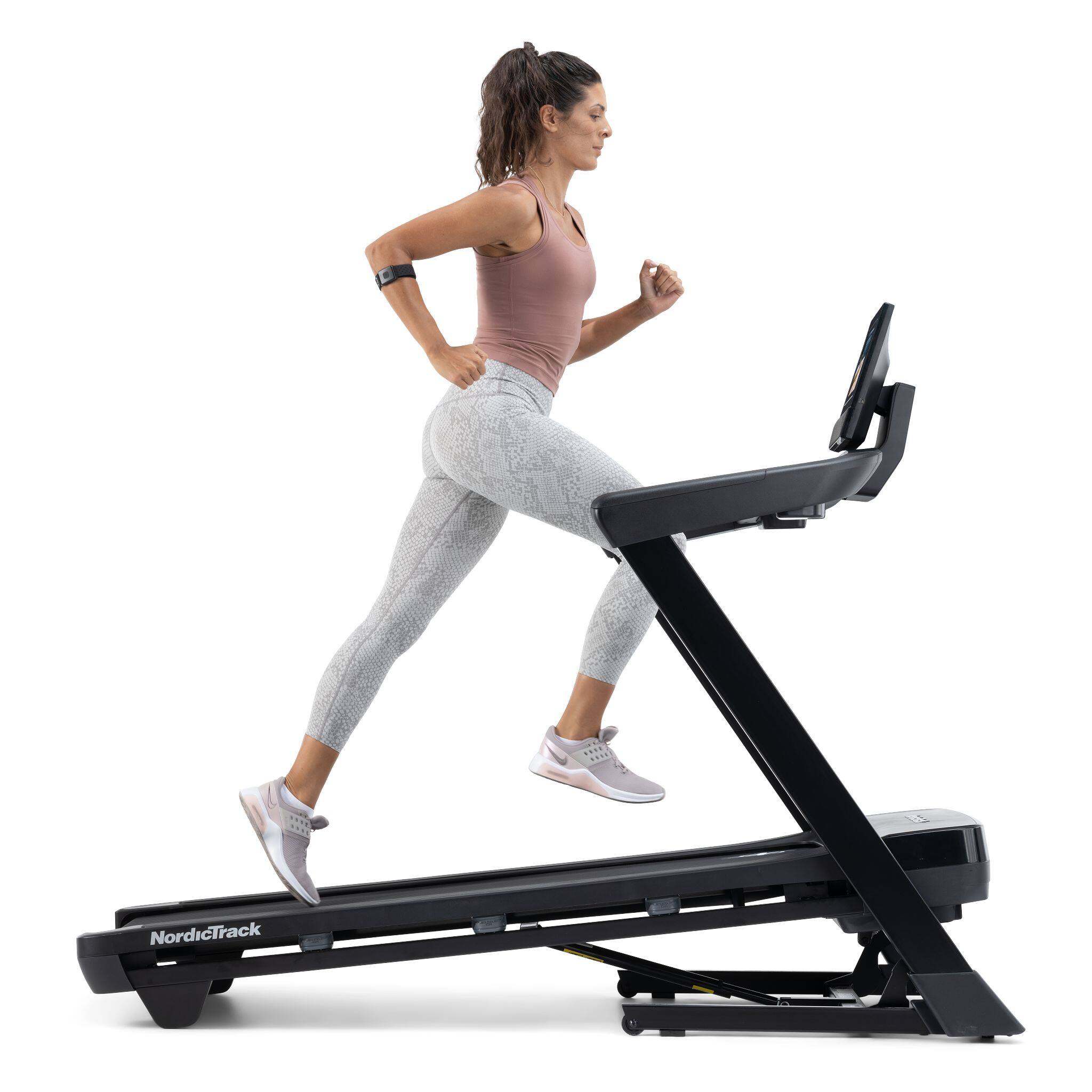 Alt View 19. NordicTrack - NordicTrack T Series 10 Treadmill with 10" Tilting Touchscreen and Compact Design - Black.