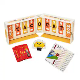 Exploding Kittens - Tacocat Spelled Backwards Card Game - Multi-Color