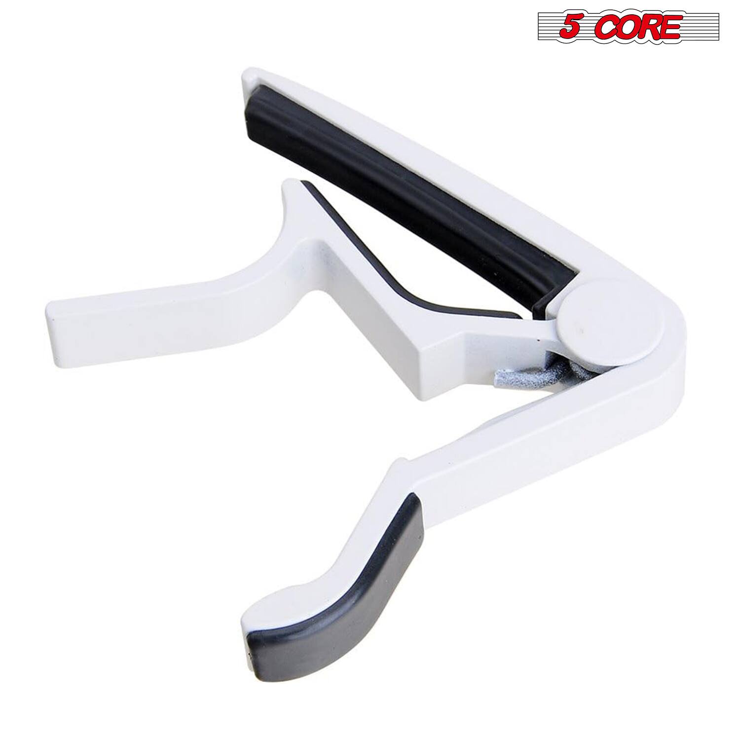 Left. 5 CORE - 5Core Capo Pair Acoustic Electric Guitar 6 String Kapo Clip For Banjo Mandolin Ukulele.