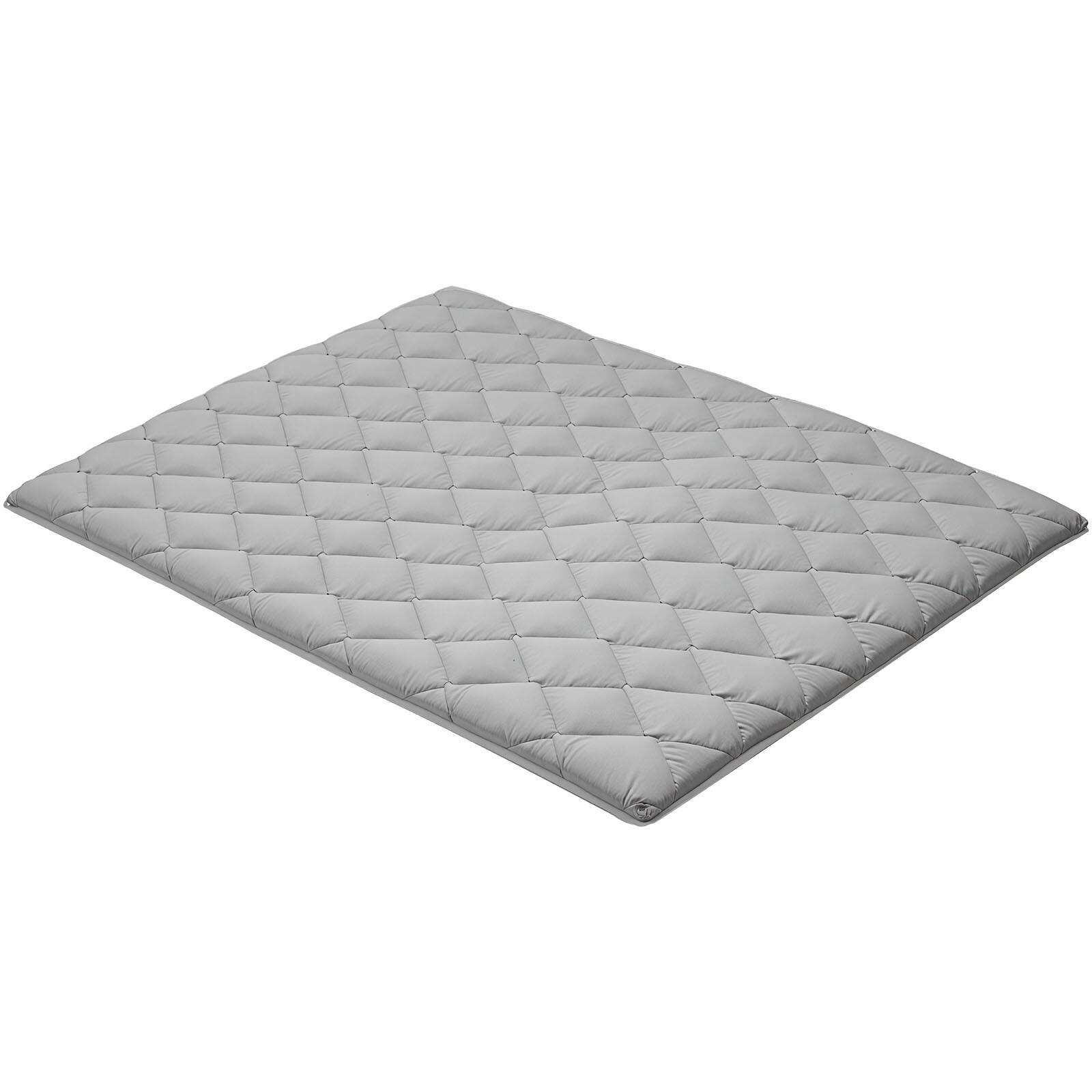Alt View 5. VEVOR - Japanese Tatami Mat, Queen Size Foldable Japanese Tatami Mattress, Futon Mattress with Storage Bag & Fastener - gray.