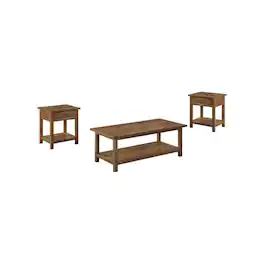 Coaster Co. of America - Payne 3-piece Coffee and 1-drawer End Table Set - Brown