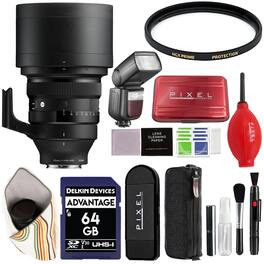 Sigma - 135mm f/1.4 DG Art Lens for Sony E with Advanced Accessory and Travel Bundle | 241965 | 135mm Lens for Sony E